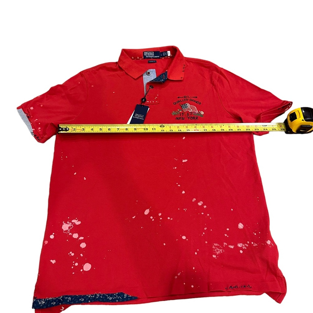 Polo Ralph Lauren Classic-Fit Mesh Graphic Shot-Sleeve NWT Large Soft Cotton - Picture 12 of 13